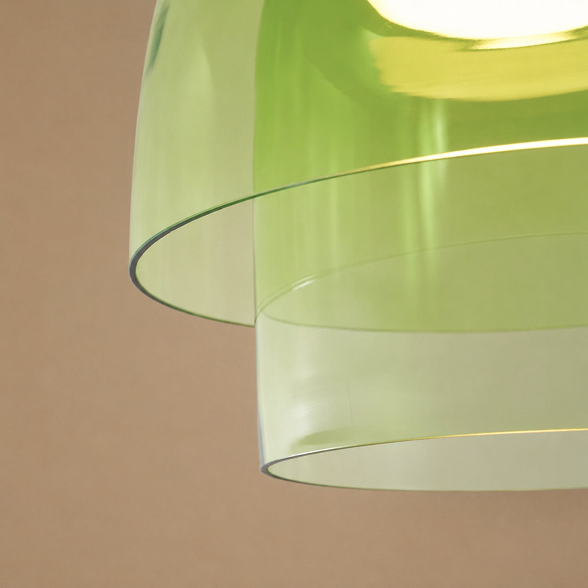 Tricolordeer Layered Tinted Glass Disc Ceiling Light