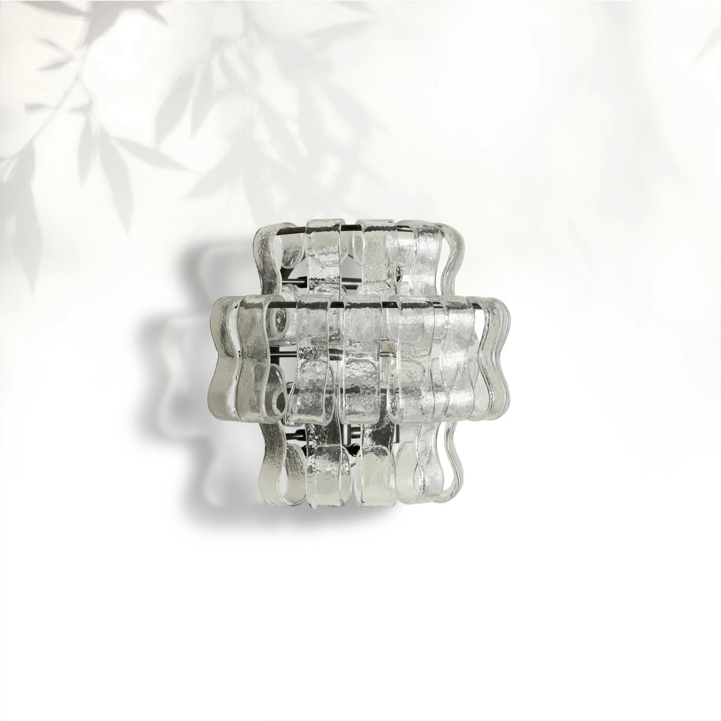 Ghiaccio Modern Glass Bedroom Wall Sconces