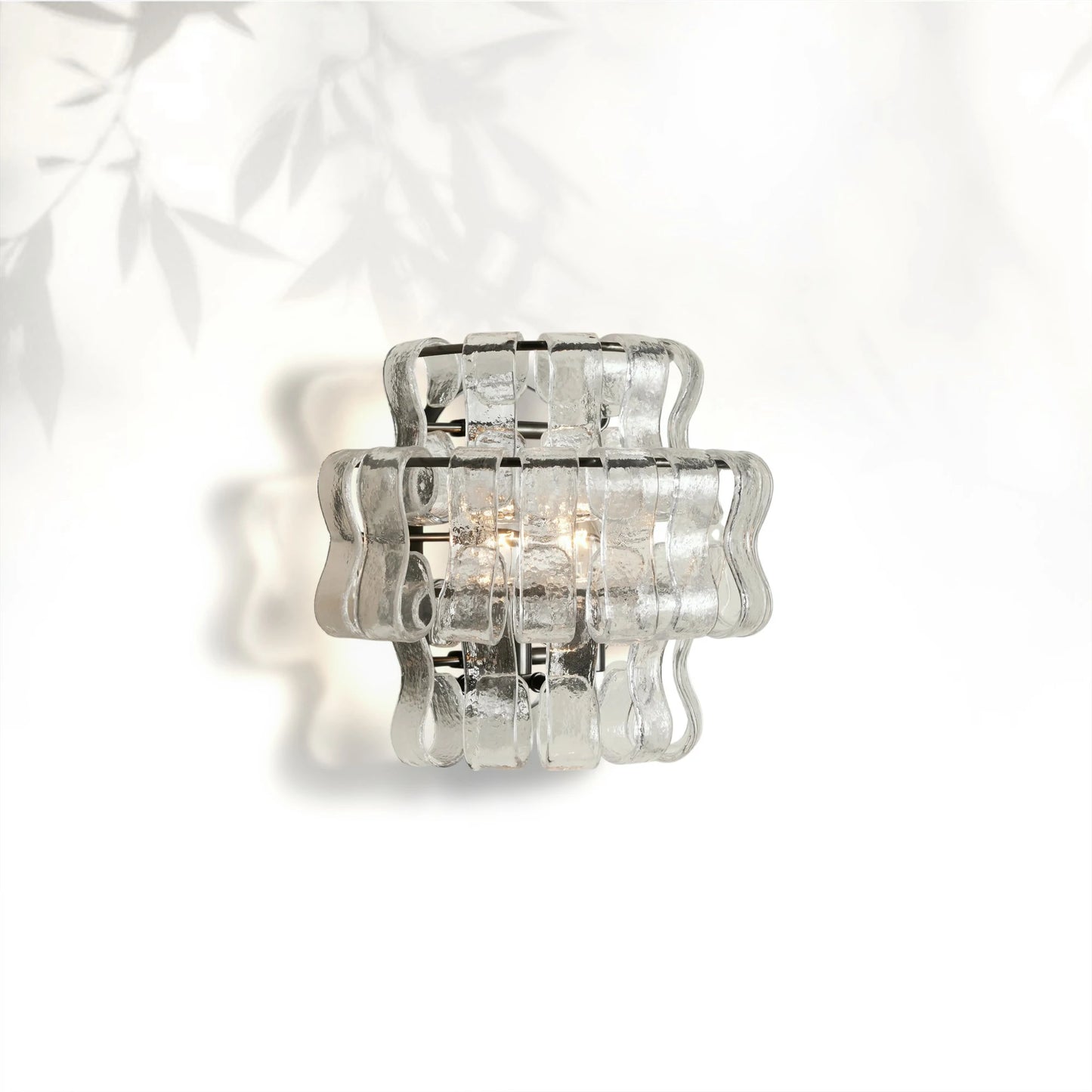 Ghiaccio Modern Glass Bedroom Wall Sconces