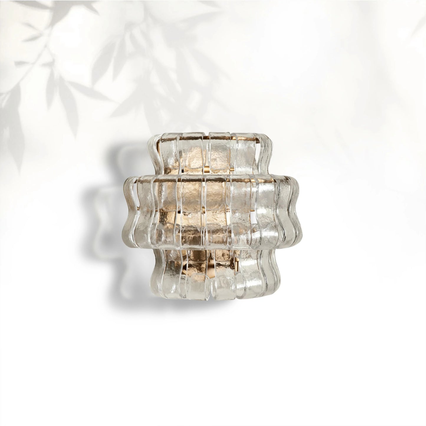 Ghiaccio Modern Glass Bedroom Wall Sconces