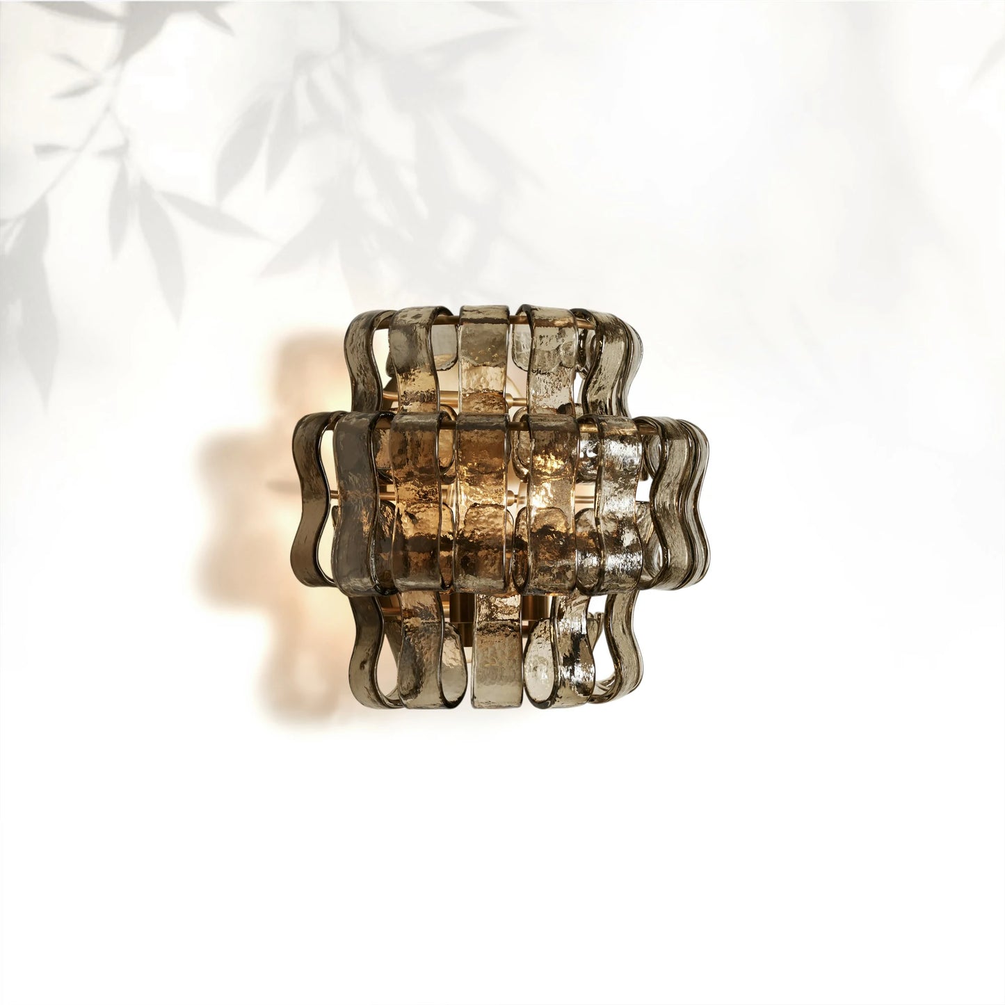 Ghiaccio Modern Glass Bedroom Wall Sconces