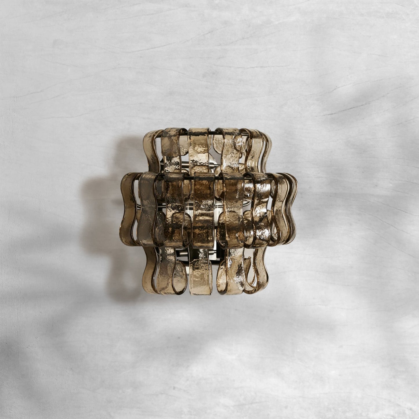 Luster Gaze Lumina Sculpted Glass Wall Sconce - Background Shot