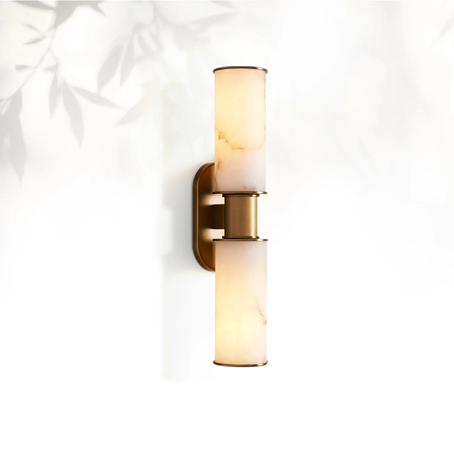 Horlin Alabaster 2-Light Wall Sconce