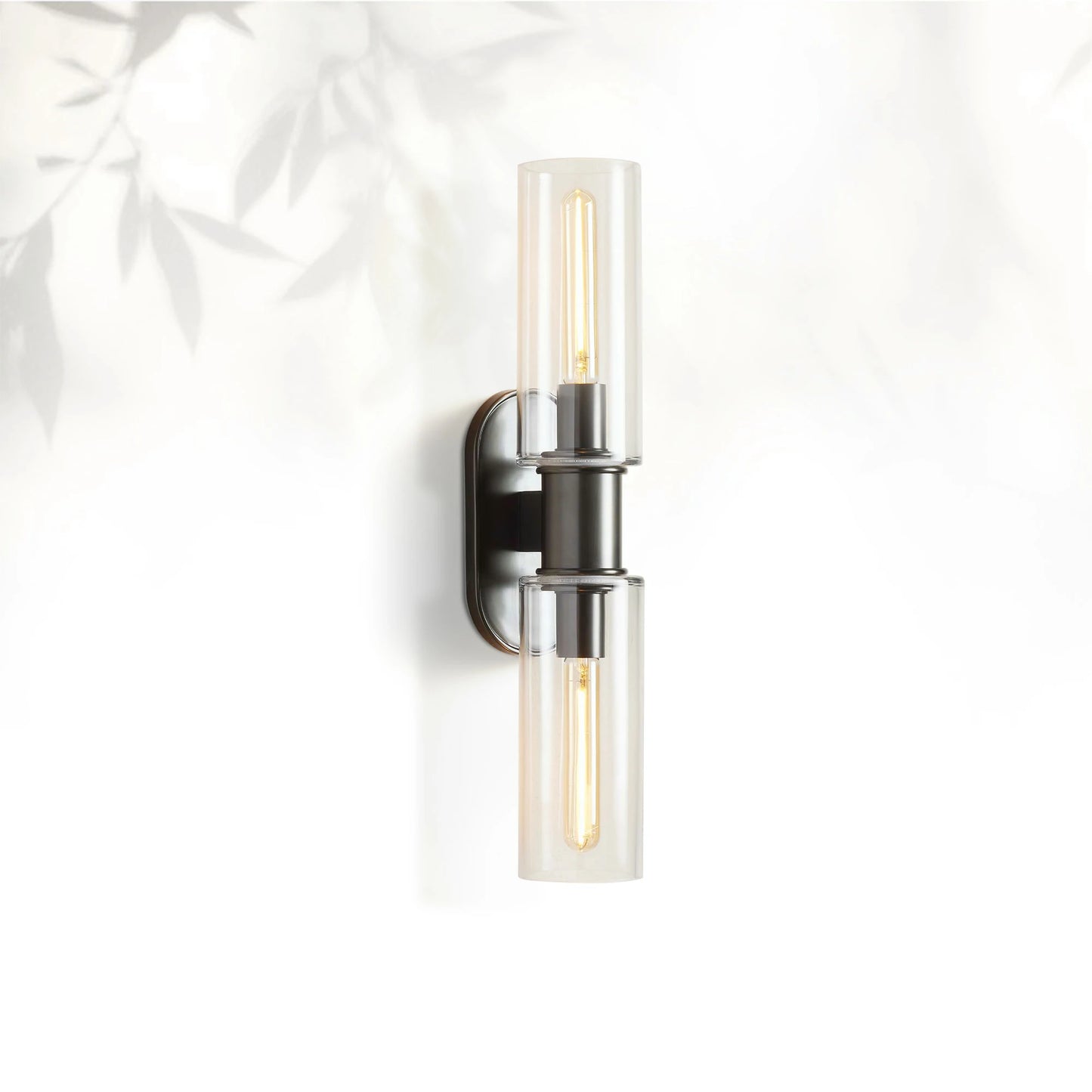 Horlin Clear Glass 2-Light Wall Sconce