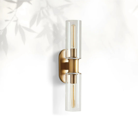 Horlin Clear Glass 2-Light Wall Sconce