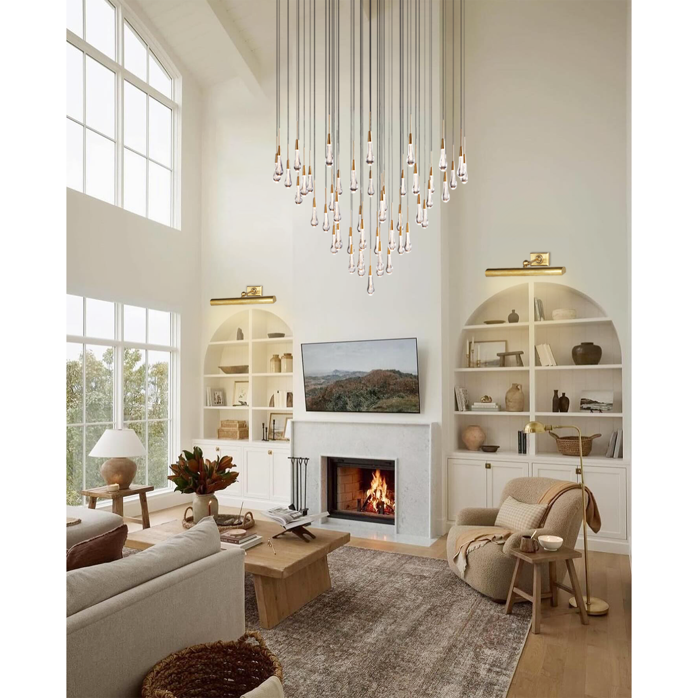 Soltaire Round Chandelier 17'' 24'' 36'' 58''