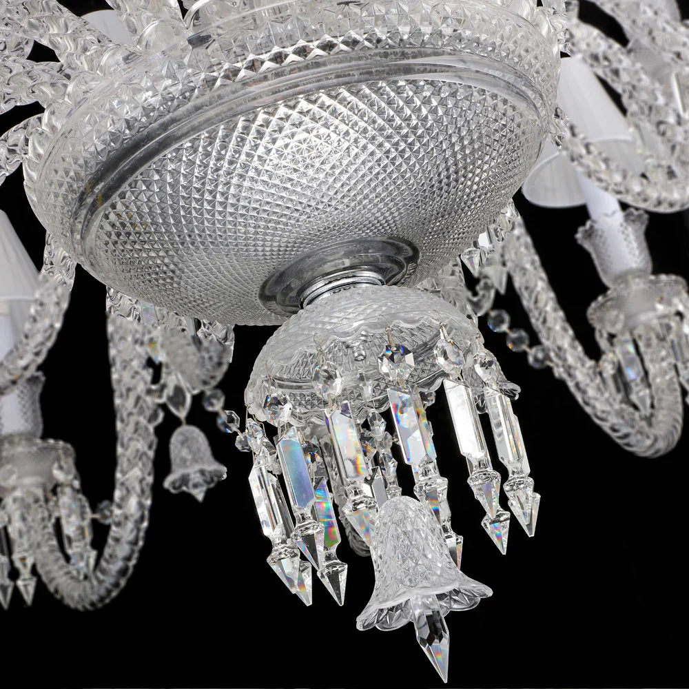 36 Lights Crystal Lighting with Lampshades