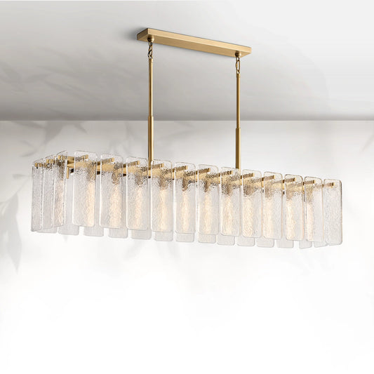 Calamete Glass Rectangular Chandelier