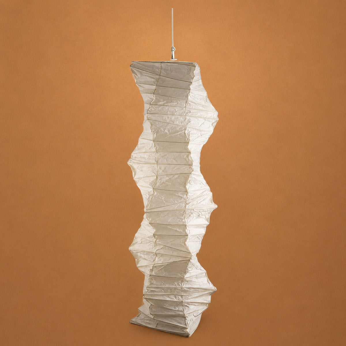Pleated 33N Tall Column Pendant Light
