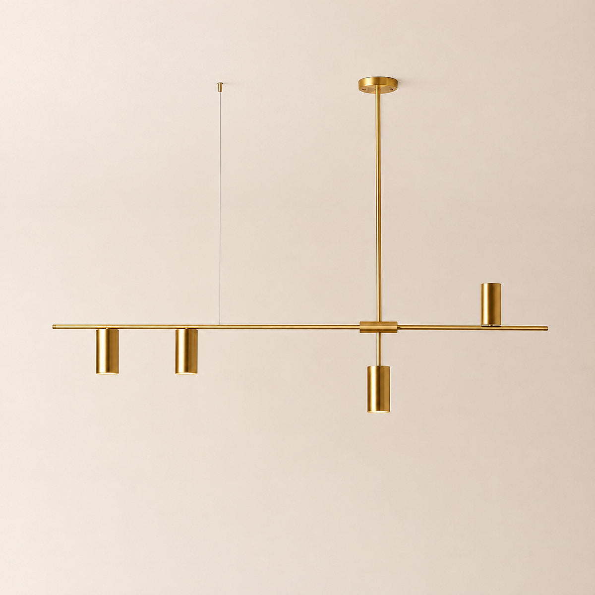 Modern Minimalist Linear Chandelier by Tricolordeer