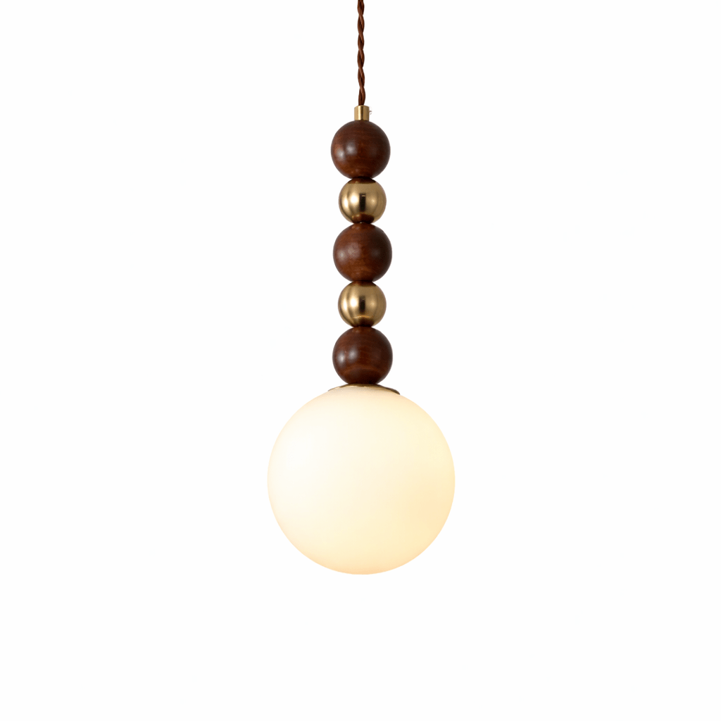 Artisan Wood and Glass Pendant Collection for Dining Room & Living Room