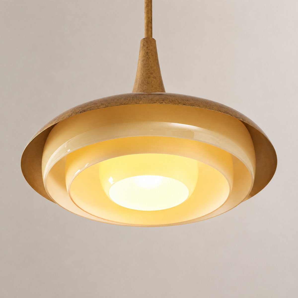 Tricolordeer Floral Glass Ceiling Pendant Light