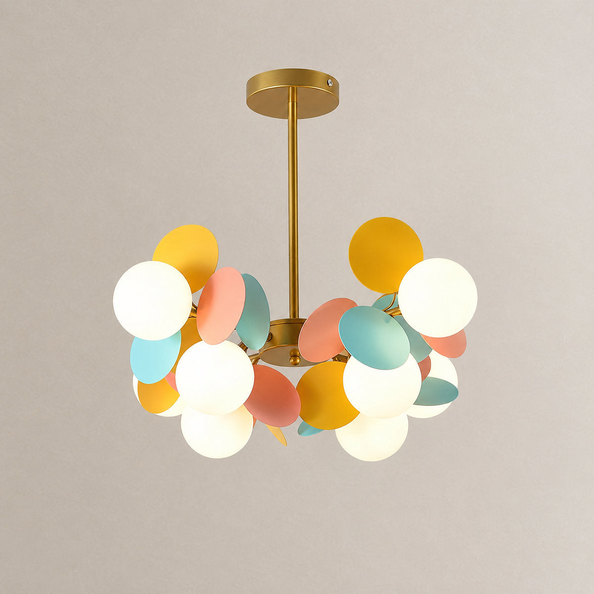 Tricolordeer Botanical Branching Glass Tree Chandelier