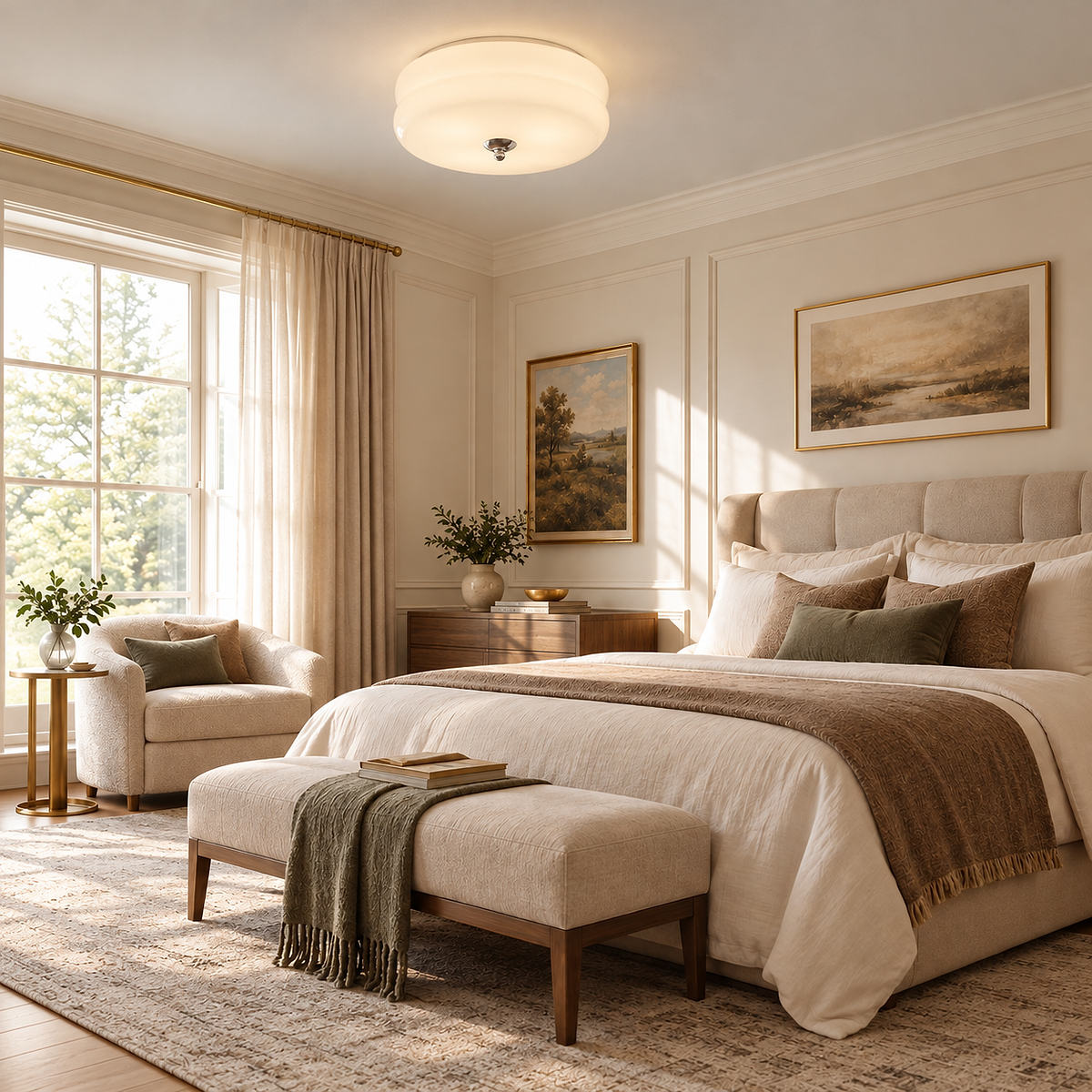 Vintage Flush Mount Ceiling Lamp