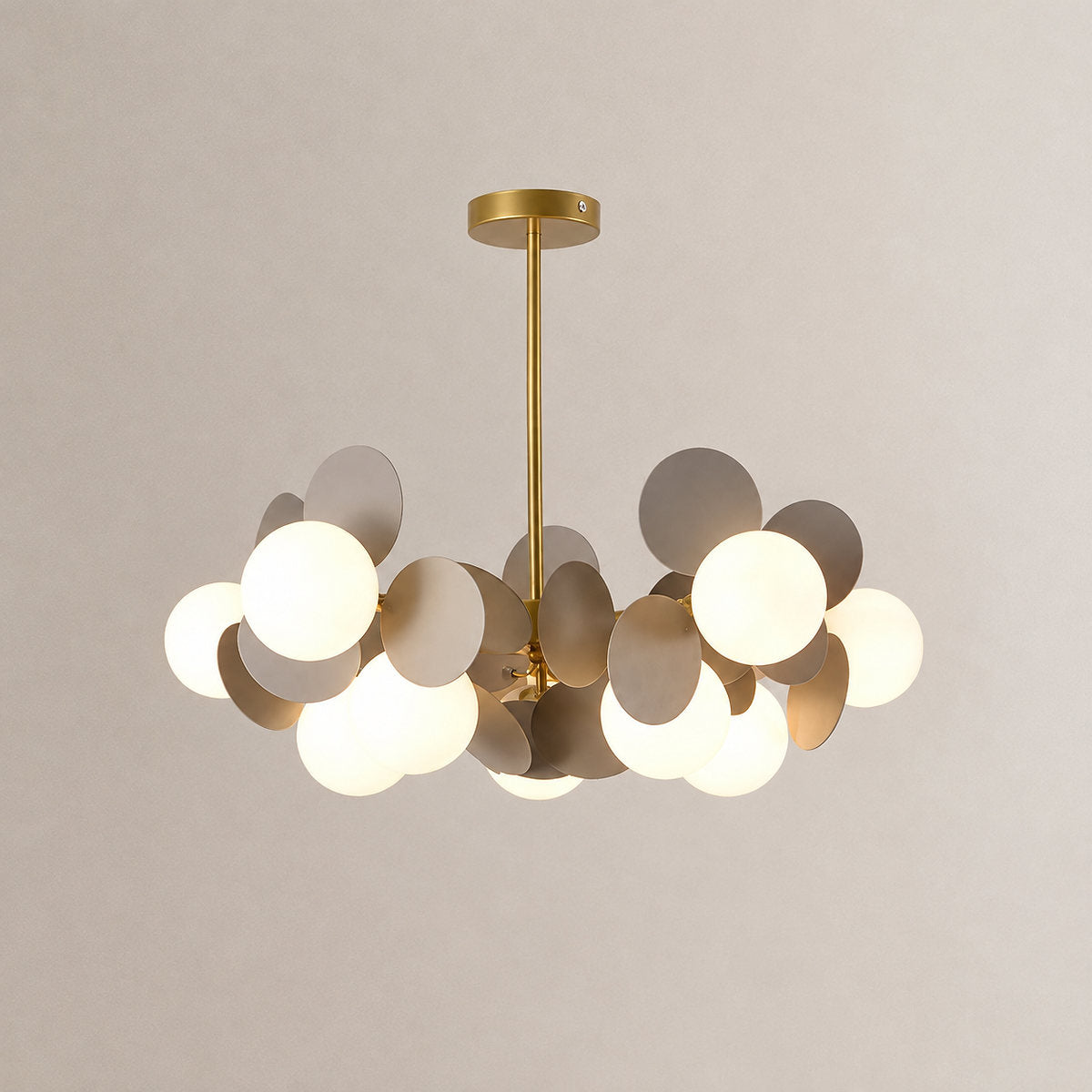 Tricolordeer Botanical Branching Glass Tree Chandelier