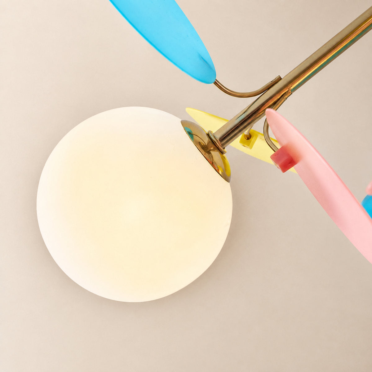 Round Macaron Ceiling Light, 20.5-Inch x H 12.5-Inch for Living Room