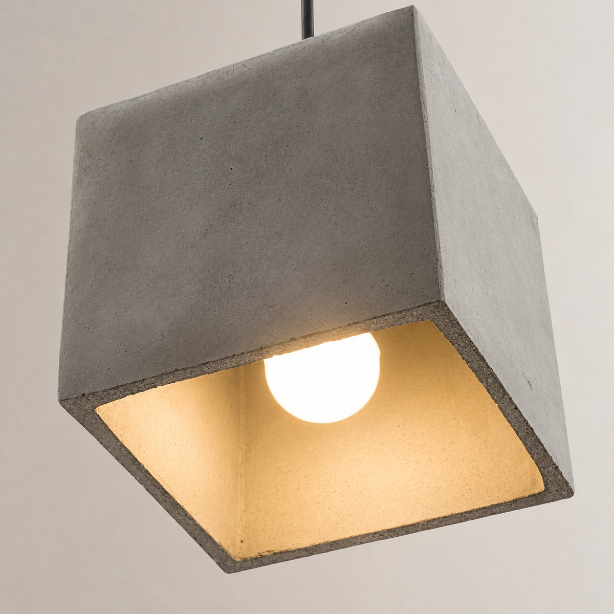 Faceted Concrete Pendant Light