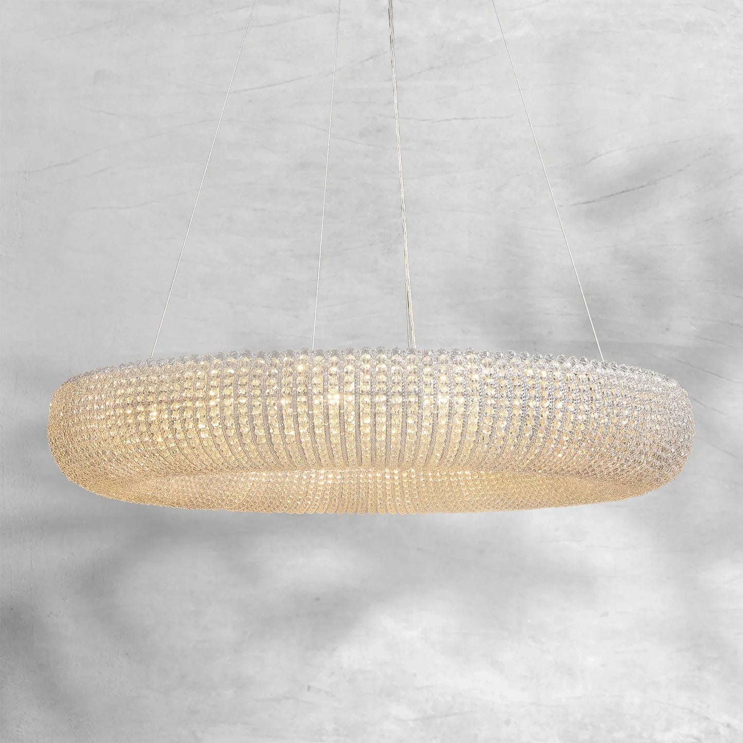 Haze Crystal Round LED Chandelier