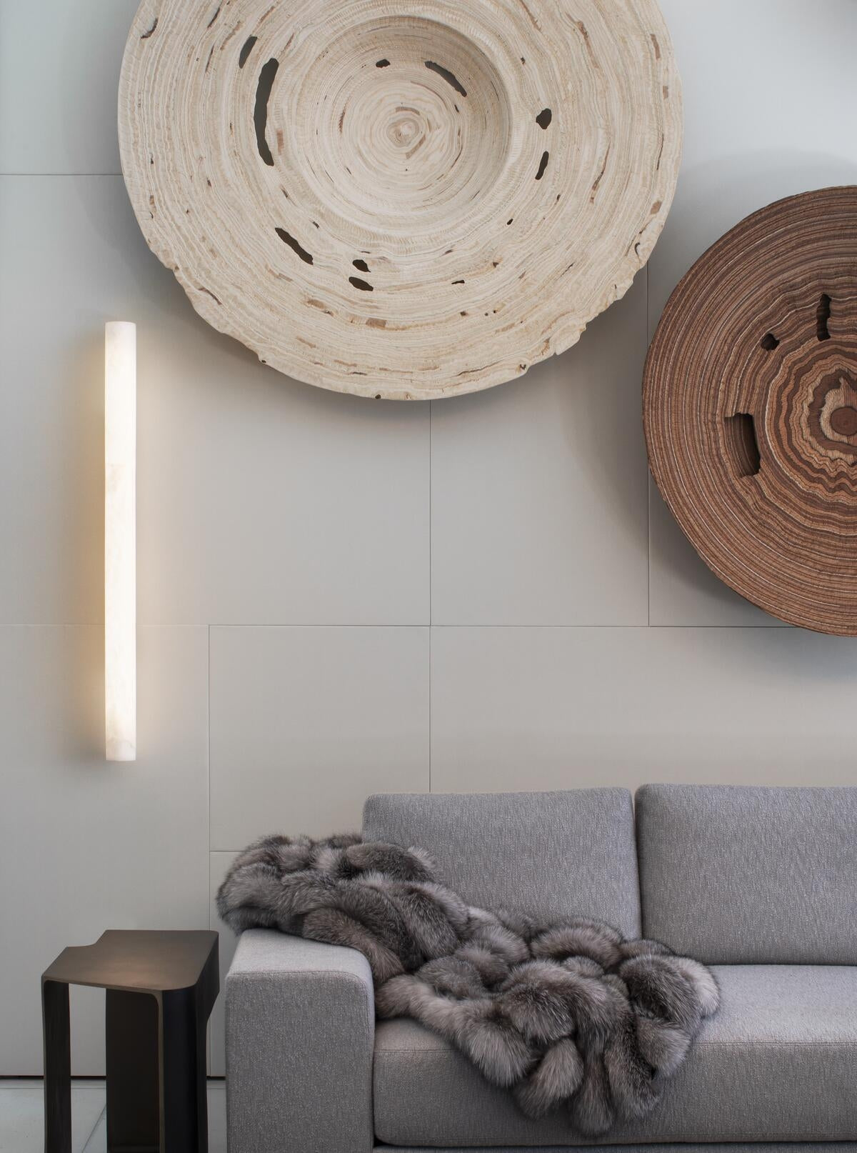 Tarron Modern Alabaster Linear Wall Sconce