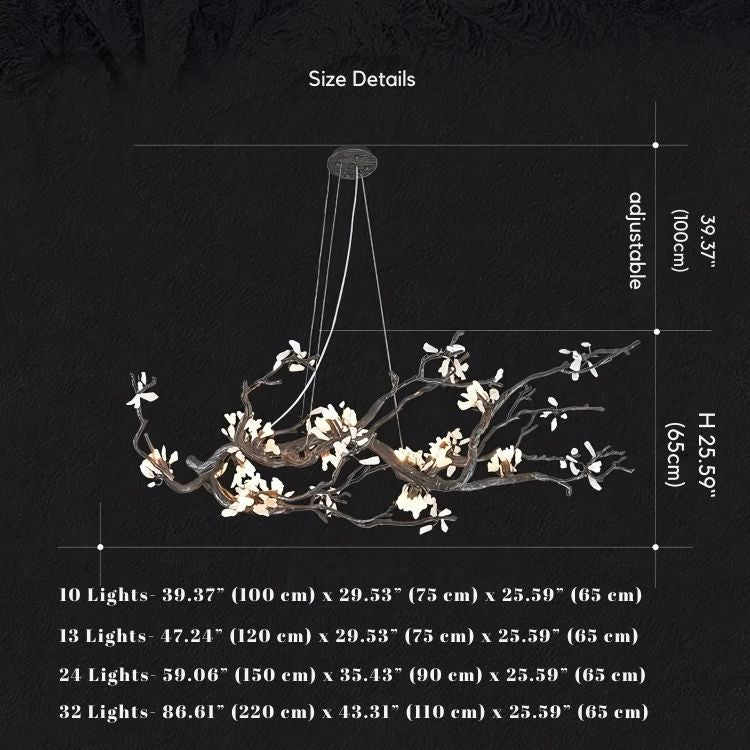Barhed Tree Branch Chandelier