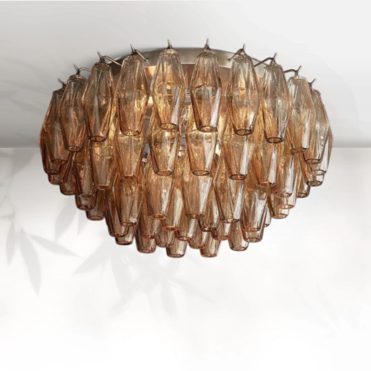 Chiaravalle Glass Flushmount