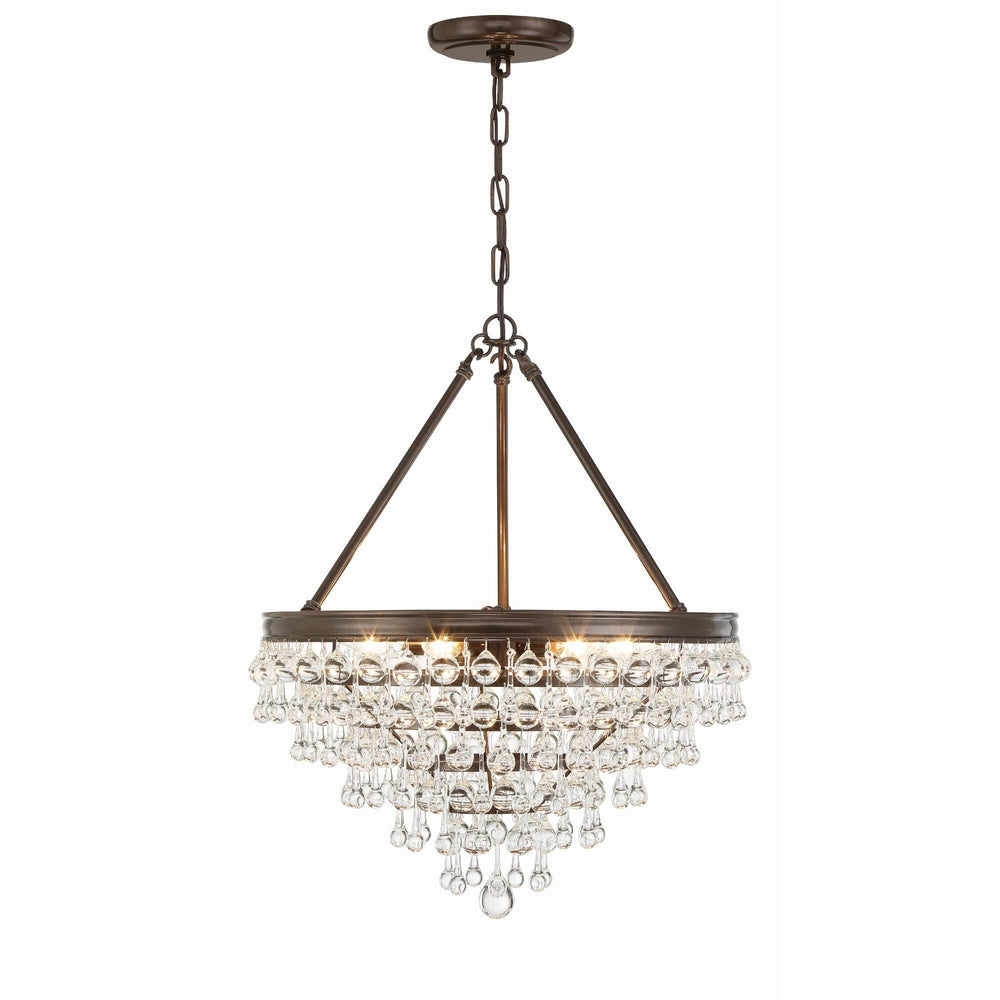 Calypso 20 Inch 6 Light Mini Chandelier