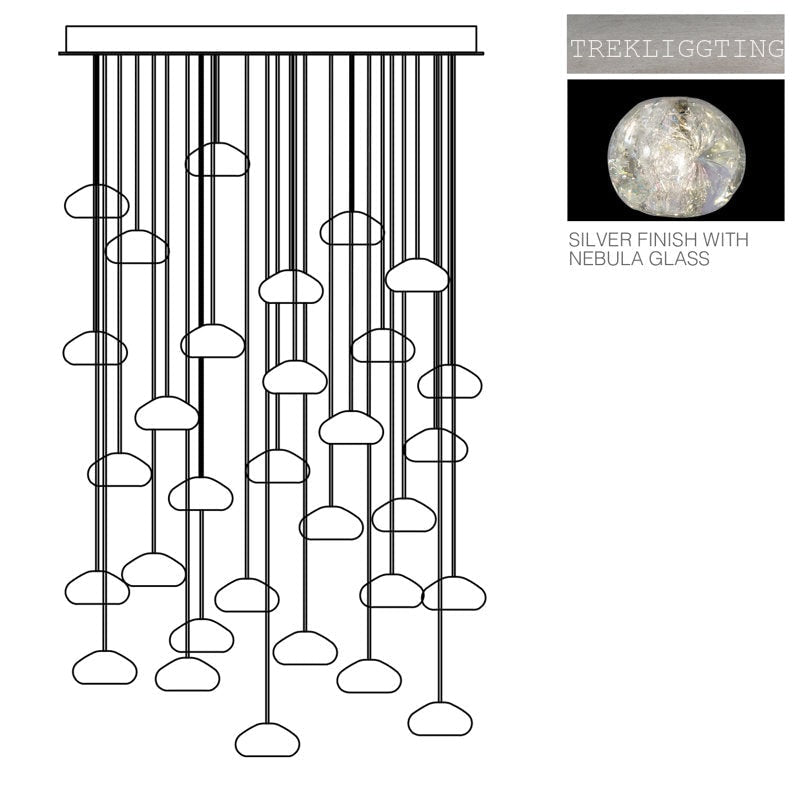 Natural Inspirations 30 Crystal ball Chandeliers