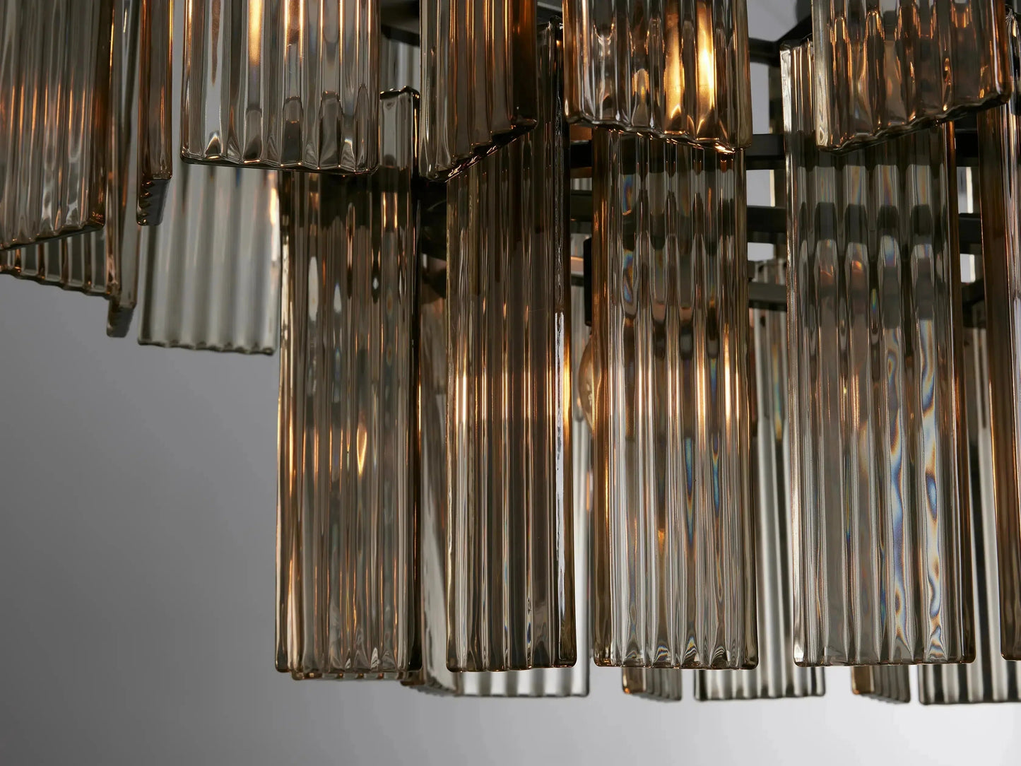Delsie Oval Art Glass Chandelier