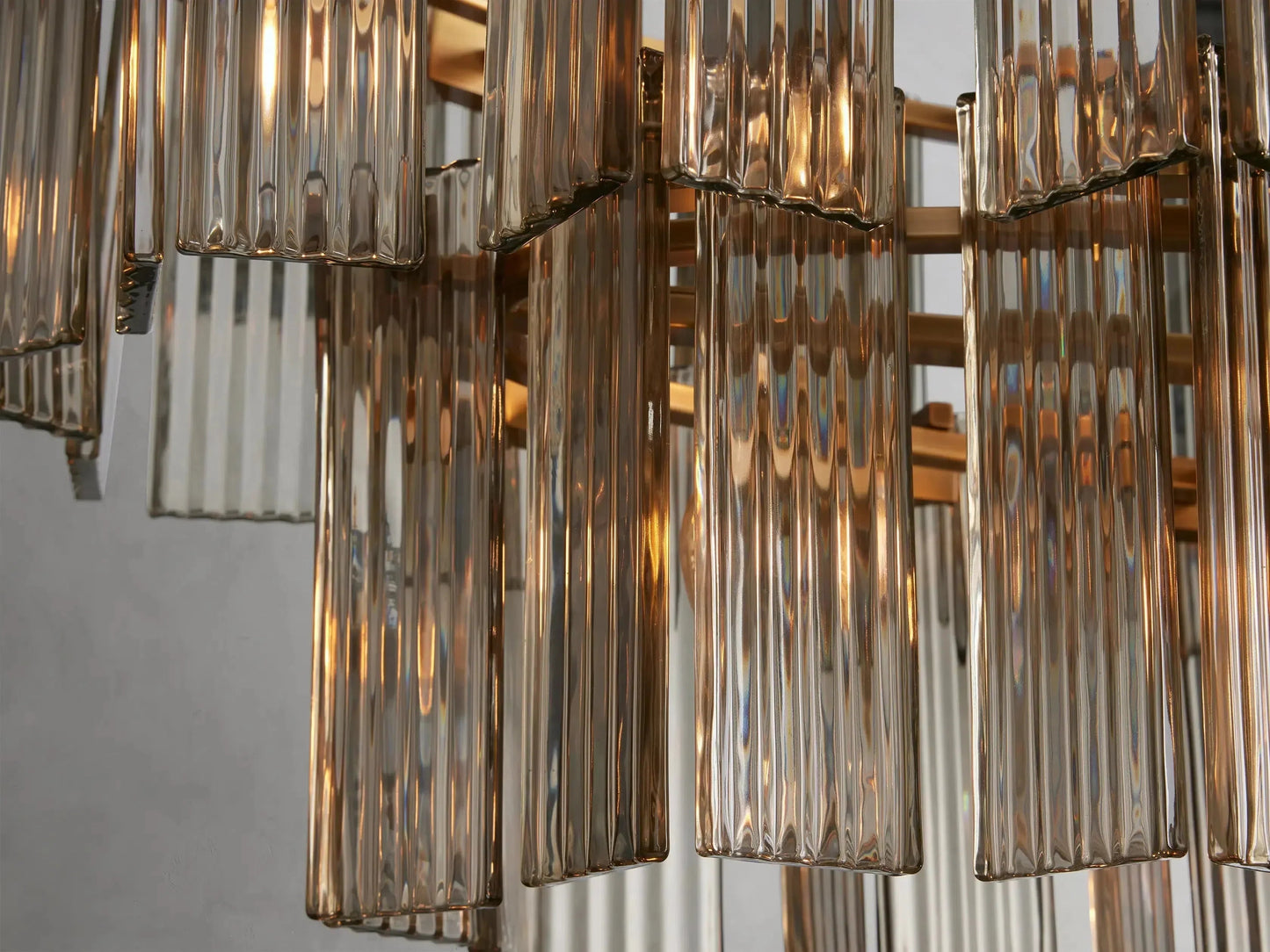 Delsie Oval Art Glass Chandelier
