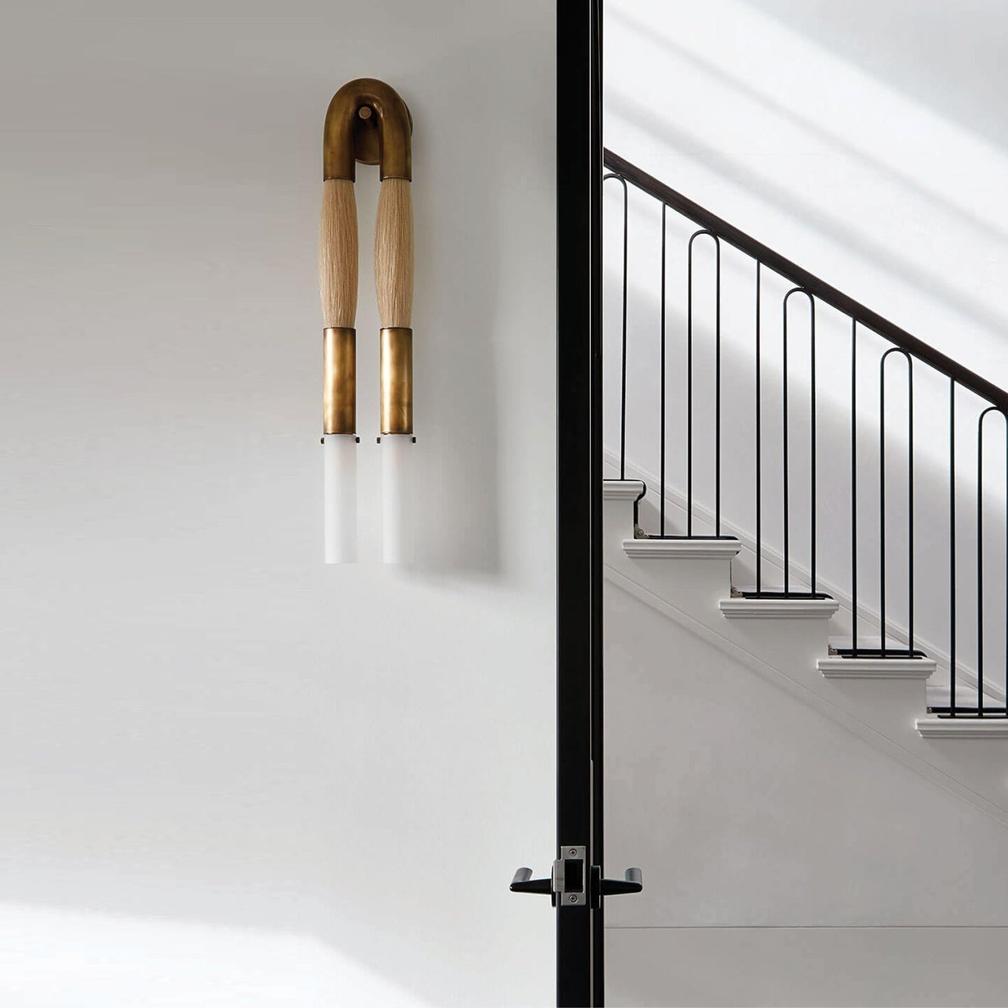 Double Head Antonia Horsehair Sconce