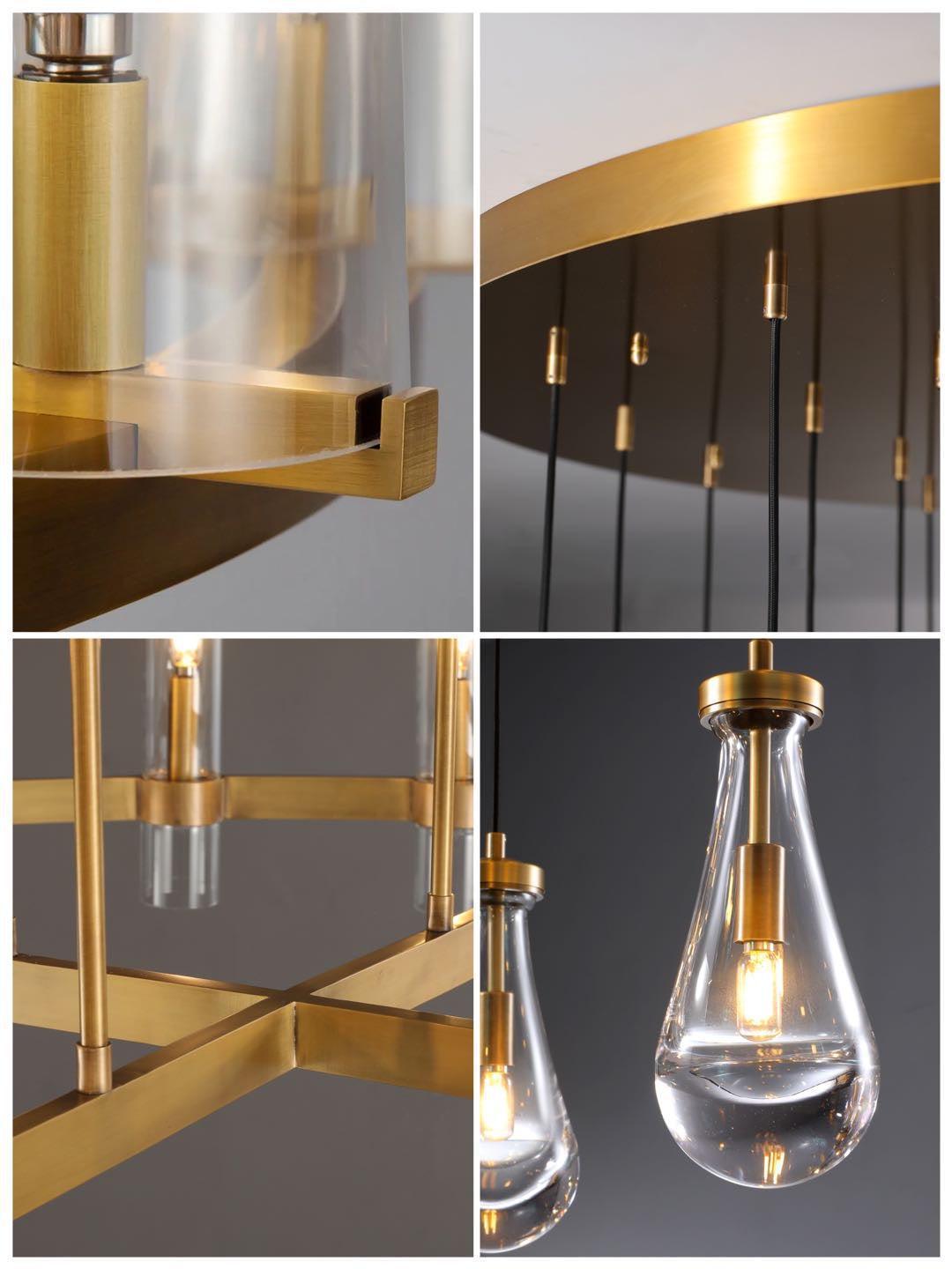 Soltaire Raindrop Round Chandelier 60"