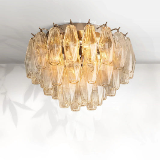 Chiaravalle Glass Flushmount