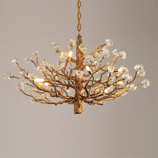 Gemstone Branch Chandelier with Artistic Design for Bedroom or Living Room