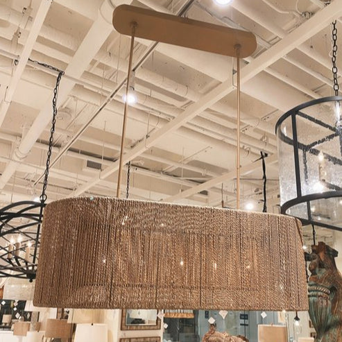 Farrington Abaca Linear Chandelier 42"