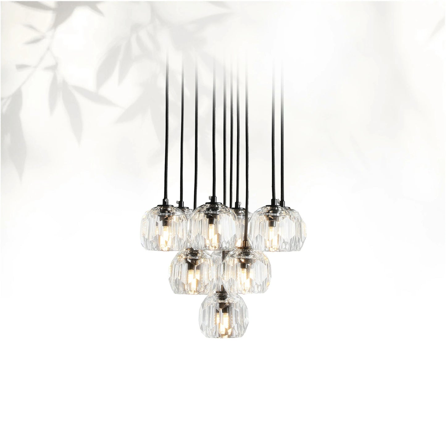 Boule Do Crystal Cluster Round Chandelier