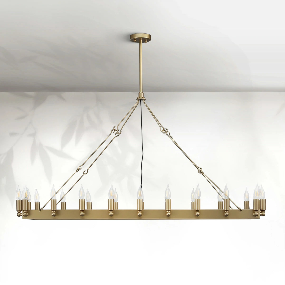 Camins Vintage Candelabra Rectangular Chandelier