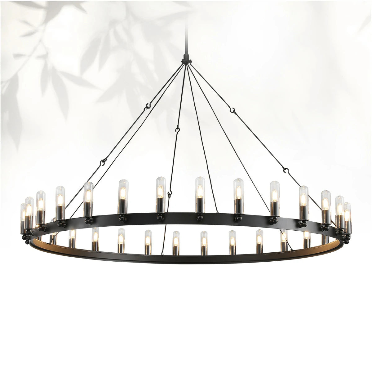Camins Vintage Filament Outdoor Round Chandelier