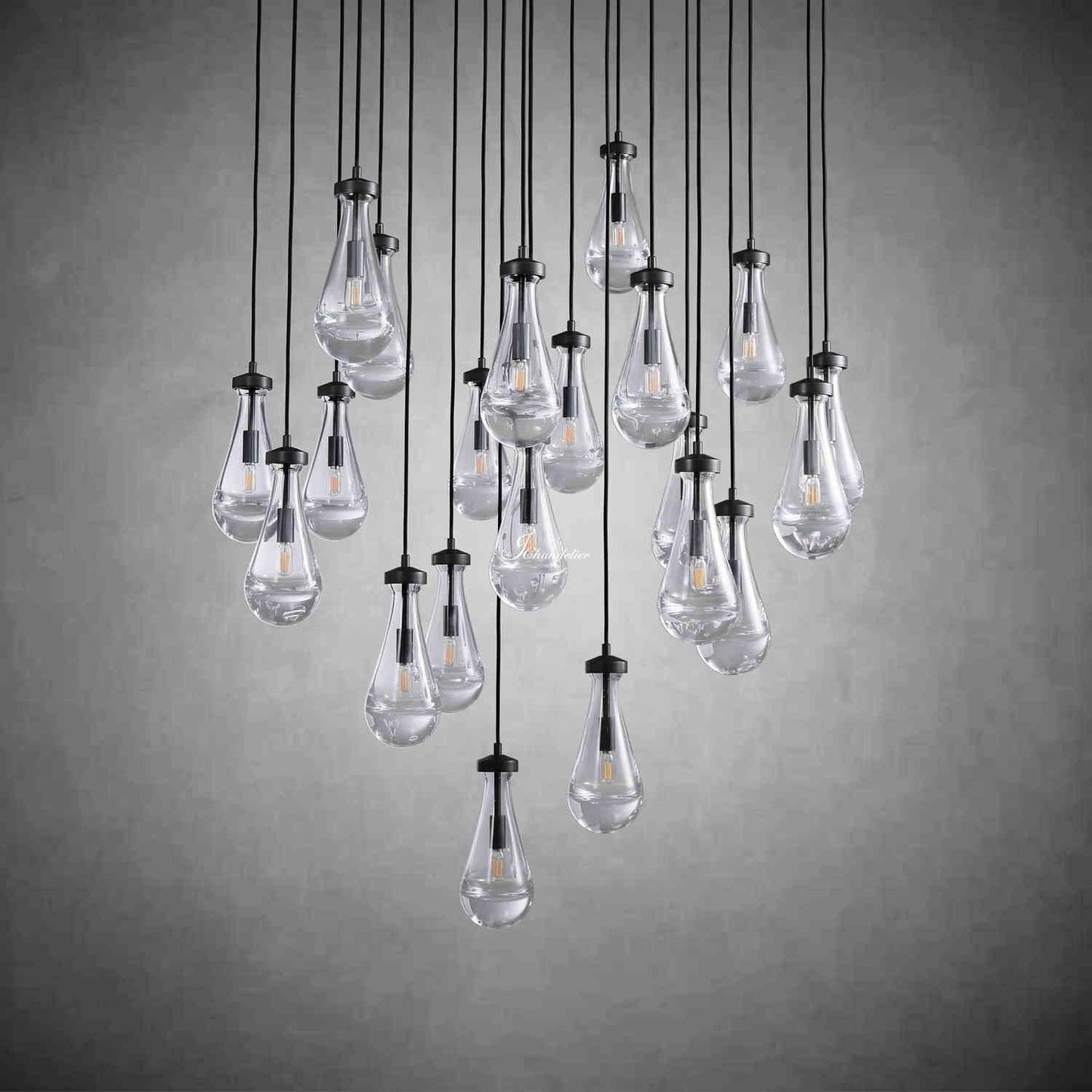 Soltaire Raindrops Round Chandelier