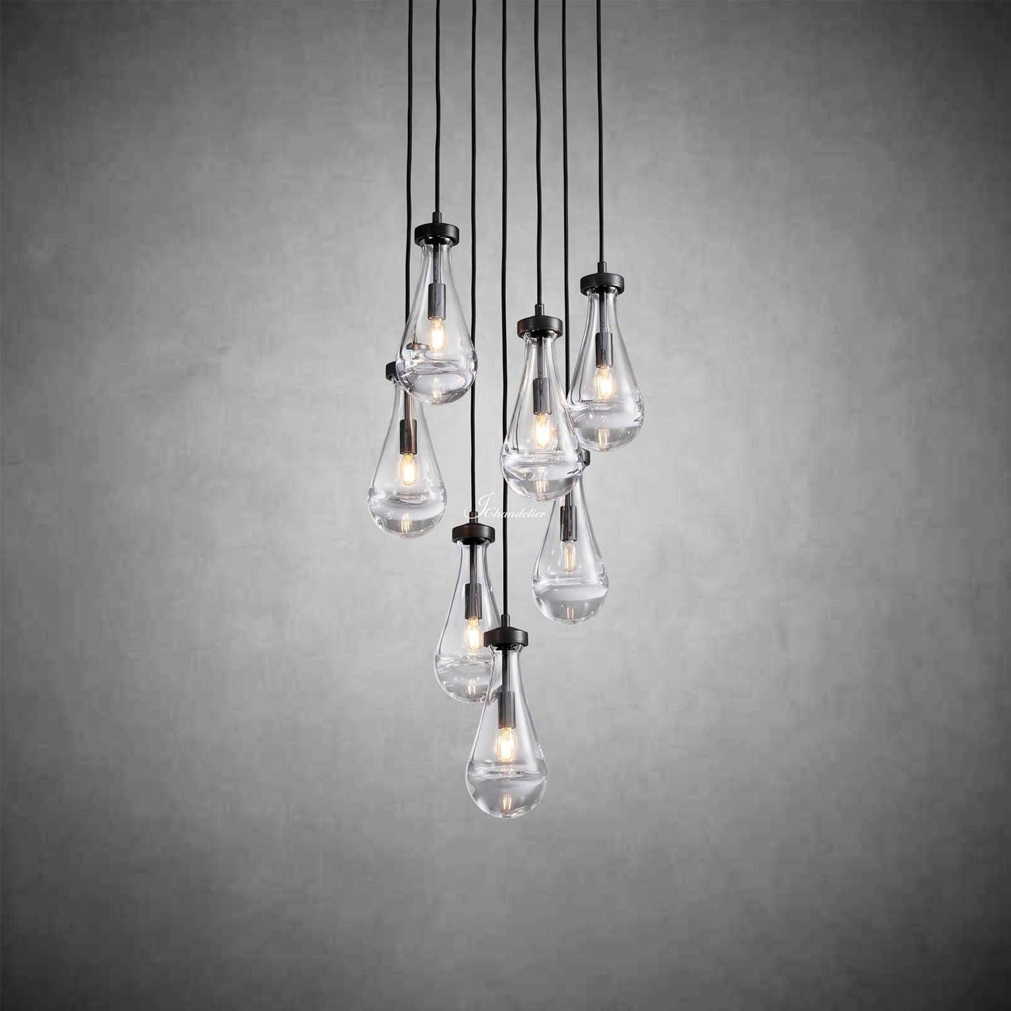 Soltaire Raindrops Round Chandelier
