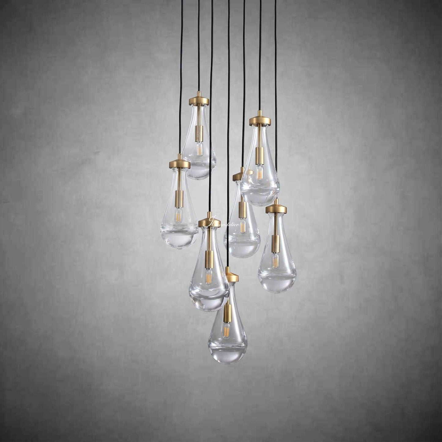 Soltaire Raindrops Round Chandelier