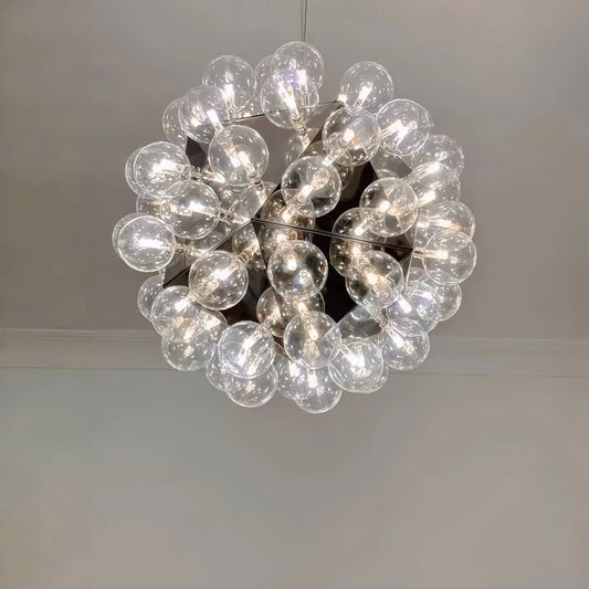 Italian Designer Creative Glass Ball Chandelier Scandinavian Dandelion Hallway/Entryway/Staircase Light Fixture