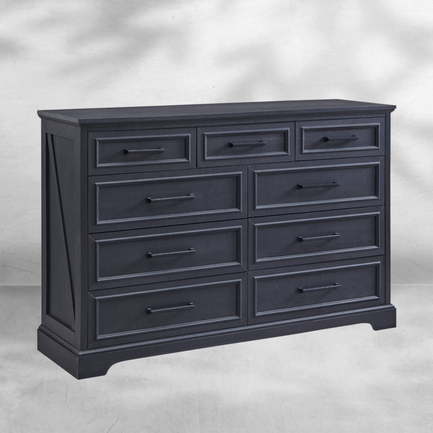 Farmhouse 9-Drawer Dresser with Roman Column