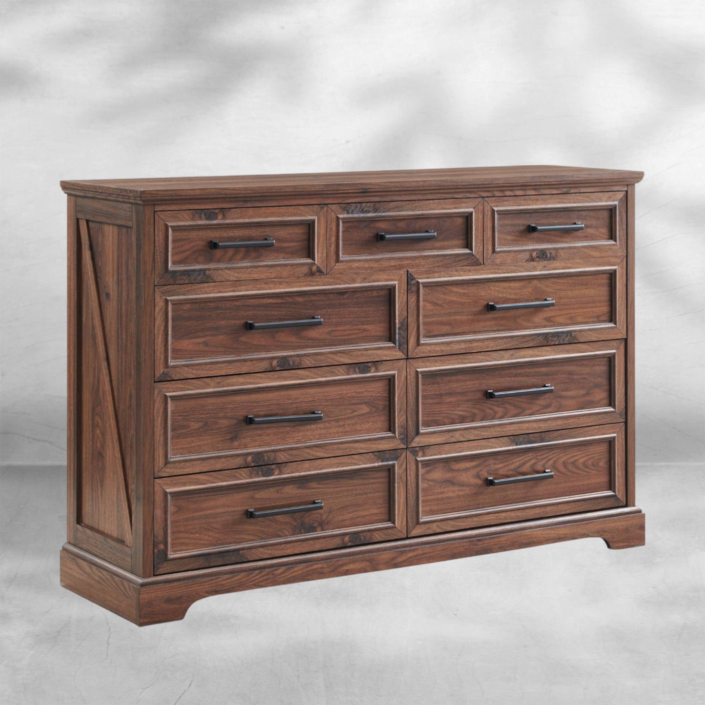 Farmhouse 9-Drawer Dresser with Roman Column
