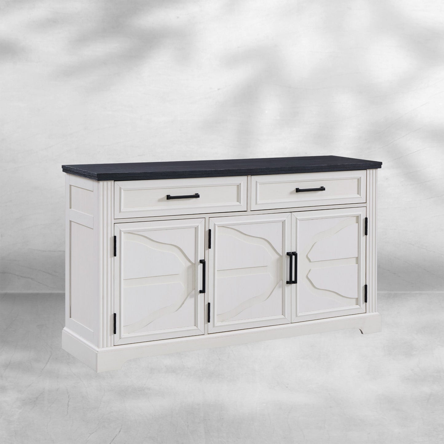 Modern 55-Inch Buffet, Coffee, and Wine Bar Cabinet