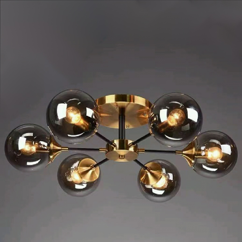 Magic Bean Molecular Chandelier Living Room Ceiling Light Modern Glass Ball Lamp