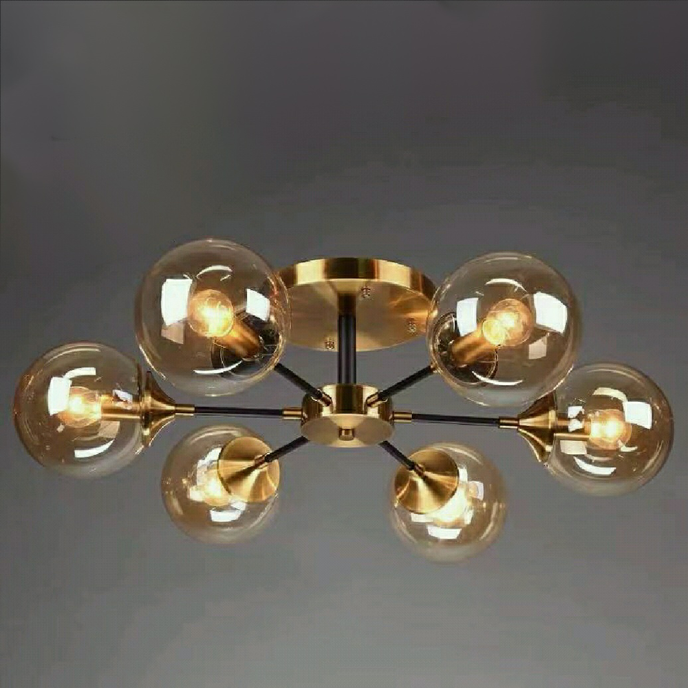 Magic Bean Molecular Chandelier Living Room Ceiling Light Modern Glass Ball Lamp