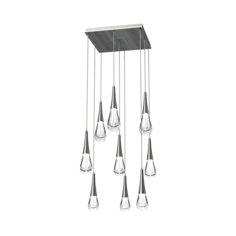 Soltaire Raindrop LED Square Chandelier