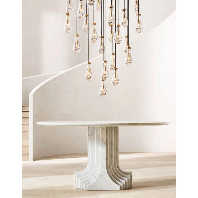 Soltaire Raindrop Round Chandelier 47"