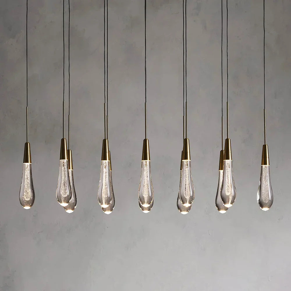 Soltaire 37" Linear Chandelier