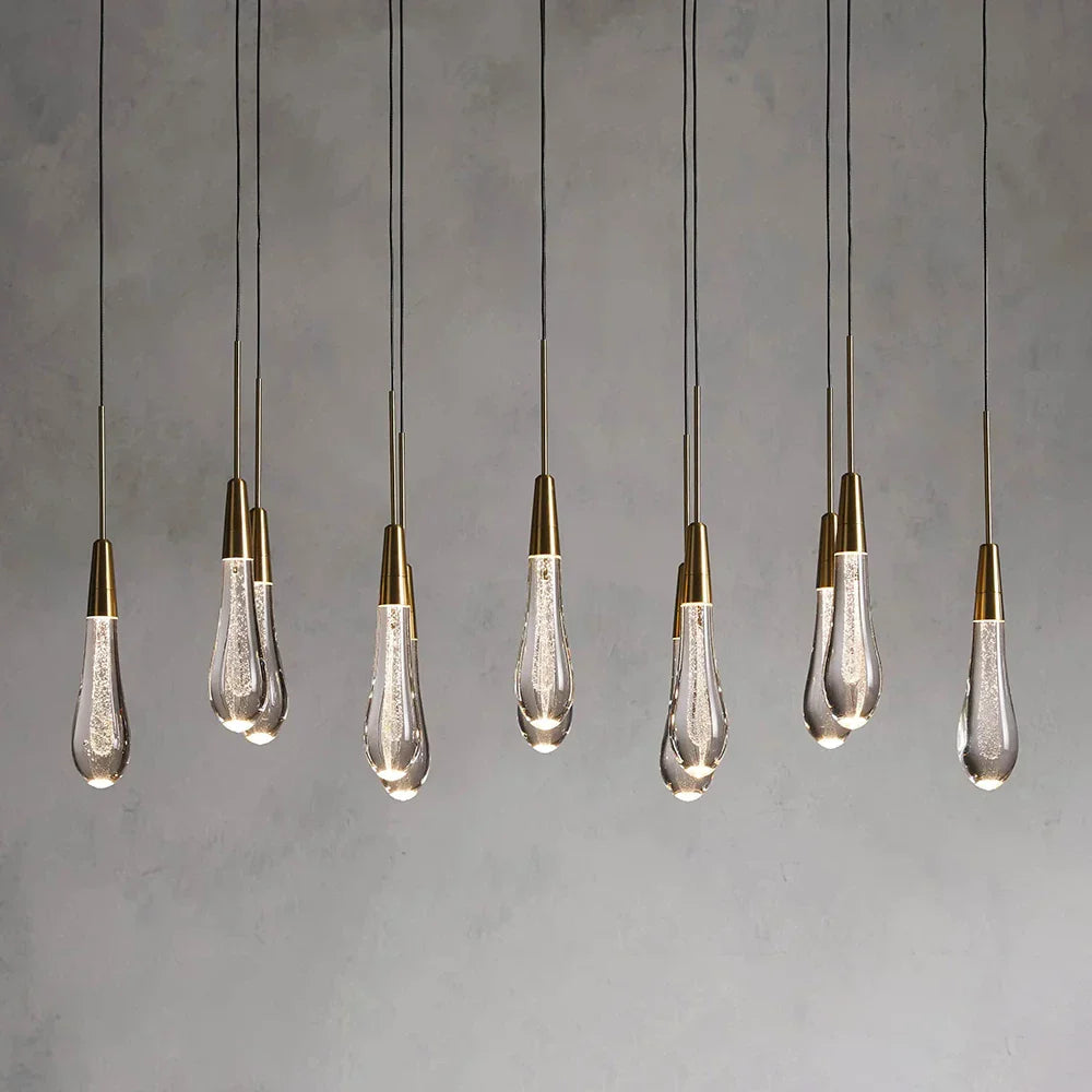 Soltaire 37" Linear Chandelier